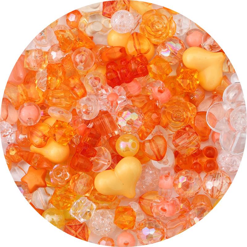100g/pack Transparent Beads Handmade Jewelry Accessories Mixed Style Headwear Loose Bead Oil Drop Material Random Acrylic DIY Phone Chain Material