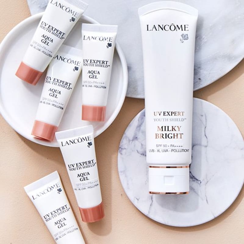 Lancome Солнцезащитный крем UV Expert (Молочный/Аква Гель/BB) 50 мл 3 вида (Выберите 1) (Солнцезащитный гель Aqua 10млx5шт Бесплатно)