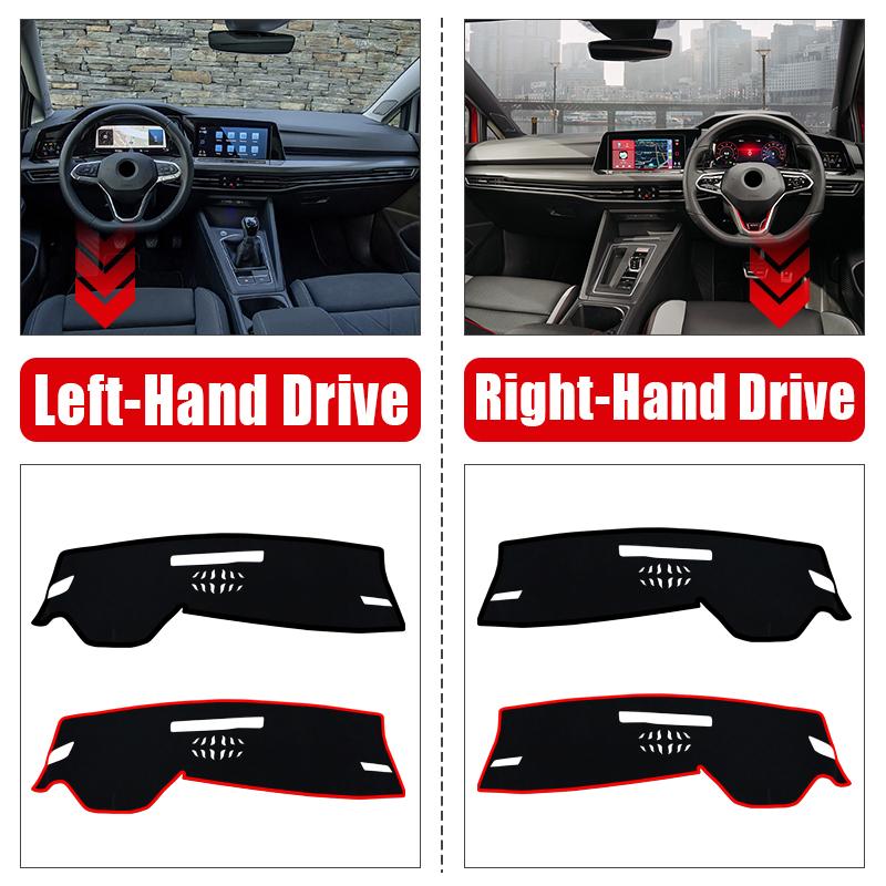 For Volkswagen VW Golf 8 MK8 Car Dashboard Cover Mat trument Carpets Anti-UV Non-Slip Pad Accessories