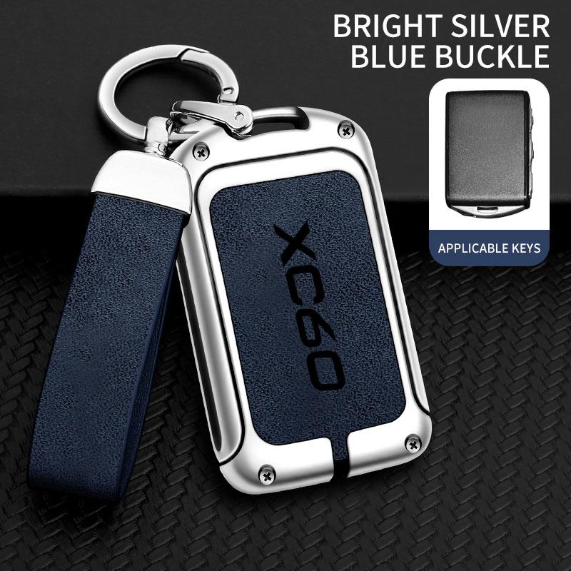 Suitable for Volvo XC60 zinc alloy car key bag cover remote control protective cover special key chain shell accessories