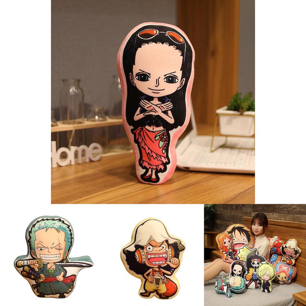 Креативная плюшевая подушка One Piece, мультяшная подушка Луффи, Зоро, Чоппера, детский фестивальный подарок, персонажи)