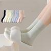 Female Spring and Summer Thin Cotton Pure Color Deodorizing Sweat Absorption Anti Pilling All Go Boneless Tube Socks