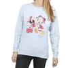 Disney Womens/Ladies Mickey And Minnie Christmas Kiss Sweatshirt