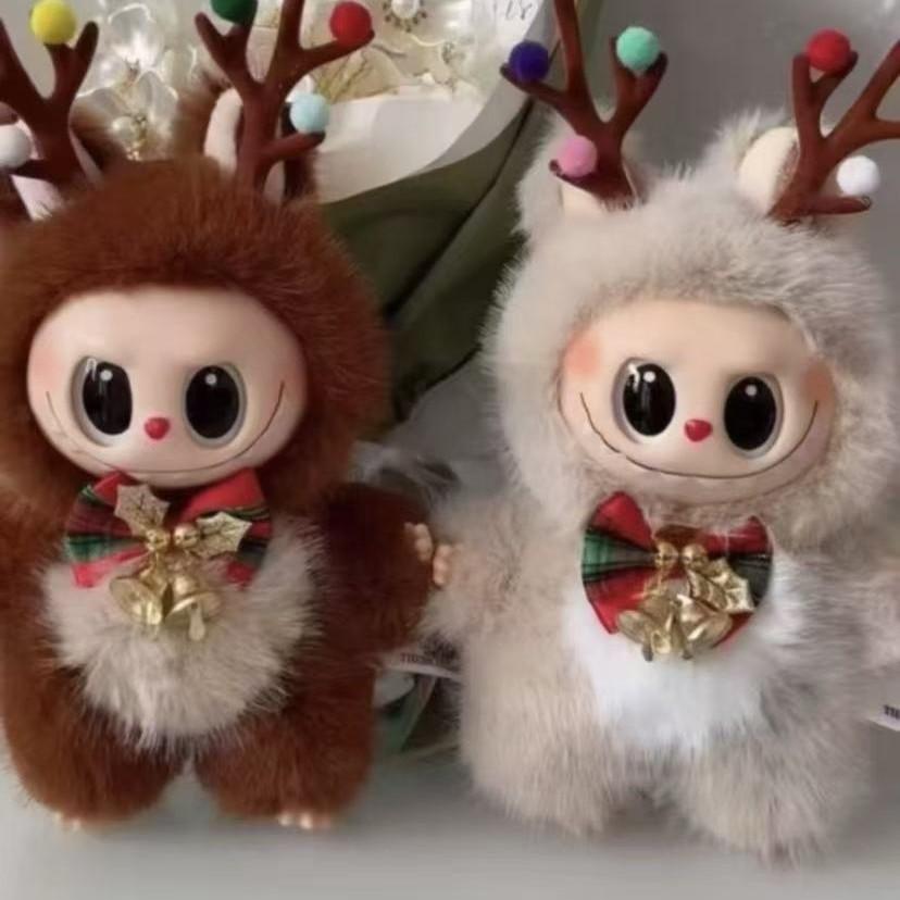 Рождественский лось с тем же виниловым лицом, брелок-подвеска, рождественская плюшевая кукла