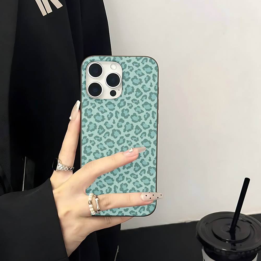 Классический Леопардовый Гепардовый Для IPhone 16 15 11 12 13 14 17 Pro Max PLUS Pro Мягкий Гофрированный Силиконовый Задний Чехол для Телефона