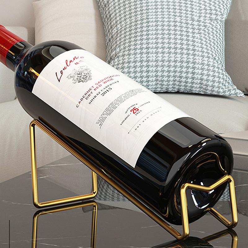 1 шт. Подставка для винных бутылок, настольная подставка для демонстрации винных бутылок, стойка для хранения вина, простое украшение для дома