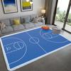 Basketball Court Carpet Basketball Area Rug for Bedroom Bedside Living Room Sofa Table Sport Theme Floor Mat Ball Games Doormat