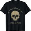 Философия стоицизма Memento Mori Amor Fati Череп Цитата стоицизма Футболка
