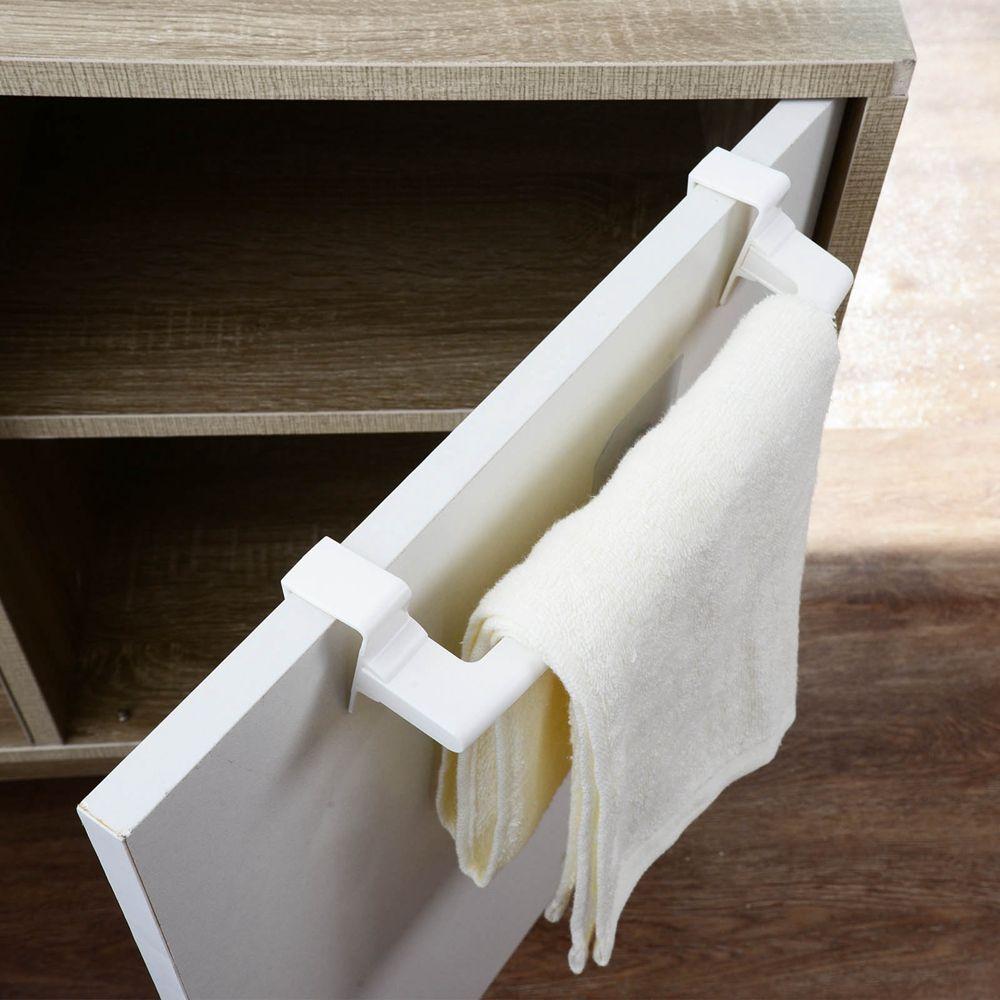 Punch-Free Adjustable Convenient Organizer Hanger Cupboard Hanger Towel Rack Towel  Holders