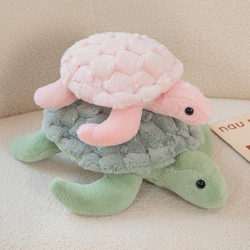 Plush Stuffed Turtle Toys Marine Organism Couple Dolls Girl Birthday Gifts