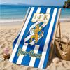Custom Name Goteborg Crest Personalized Microfiber Beach Towel, Quick-Dry, Ideal for Summer Travel, Beach Essential, Swimming