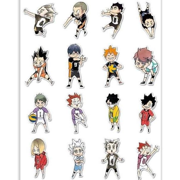 Haikyuu Sticker 120 Pieces Notebook Stickers Poster Kozume Kenma Hinata Oikawa Tooru Kageyama Atsumu Nekoma Karasuno After Graduation Chibi Characters