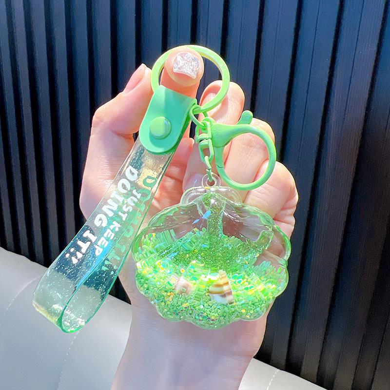 Брелок-подвеска Starfish Oil Quicksand - Подарок на школьный ранец с океанской тематикой