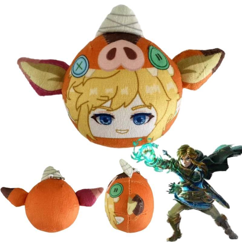 Плюшевая игрушка Линк из Legend Of Zelda с шапкой-ушами в виде головы свиньи, мягкая и милая, 8 см, набивная кукла