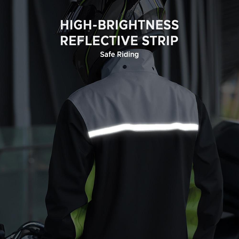 Мужской сплит-костюм от дождя, водонепроницаемый дождевик и комплект дождевых брюк, светоотражающий дождевик