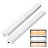 Motion Sensor LED Light, Indoor, USB Rechargeable, Set of 2, Desk Light, Kitchen, Dimmable, Energy-Saving, Cordless, Bright for Kitchen, Entryway,