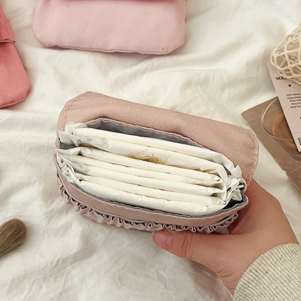 Data Cables Organizer Cosmetic Bag Large Capacity Coin Purse New Sanitary Pads Bag