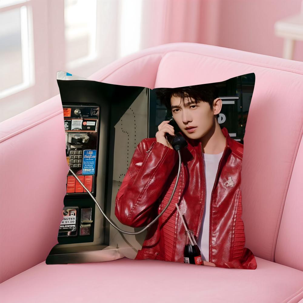 actor handsome YYang Yang Cushion Cover Pillow Case Soft Skin Friendly Fabric Concealed Zipper