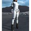 Women Punk Robot Future Ranger Armor Jumpsuit Cosplay Bodysuit Steampunk Costume Party Shows Holiday Stage Showing Catsuit Rave
