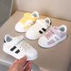 Children's Board Shoes Spring and Autumn New Men's and Women's Sports Shoes Children's Foreign Trade White Shoes Boys Baby Soft Baseplate Shoes