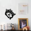 Wolf Mate Black Metal Wall Art - Modern Sculptures for Indoor and Outdoor | Stylish Home Decor for Bedroom, Living Room,