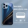 Градиентный Lorem Черный для iPhone 15 14 13 12 11 Pro Max X XS XR 7 8 Plus 2020 22 SE Черный чехол из закаленного стекла для телефона