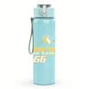 1PC Yellow Western Horse Vintage Text Print 750ml Portable Sports Water Bottle Leakproof Gym Outdoor Travel Drink Cup