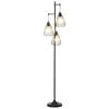 Vintage Industrial Floor Lamp in Black Metal, Modern Floor Standing Lamp diameter 35 x 170cm
