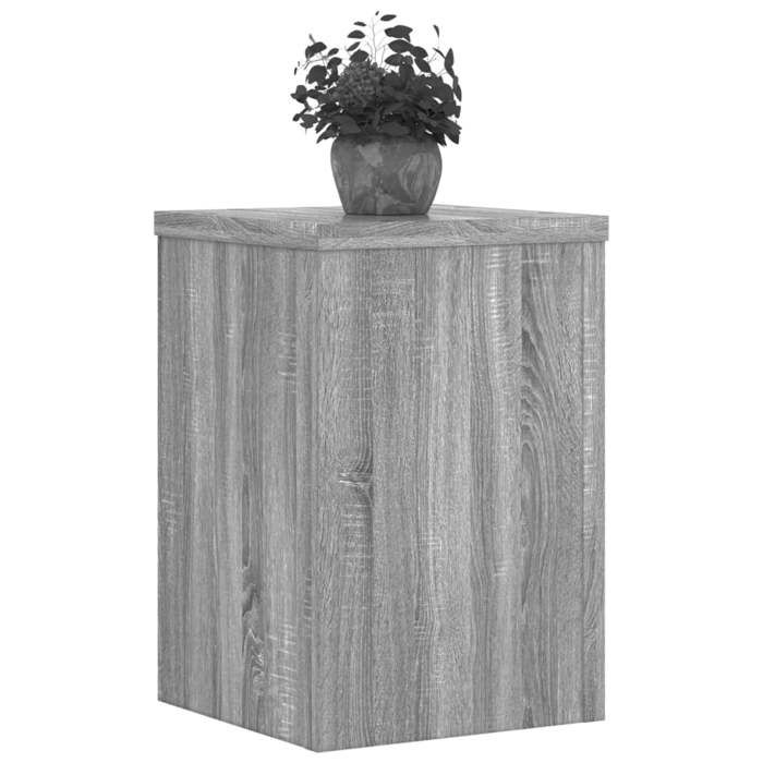 VidaXL Plant Stands 2 Pcs Sonoma Grey Engineered Wood, Flower Stand, Pot Stand, Plant Support 852911