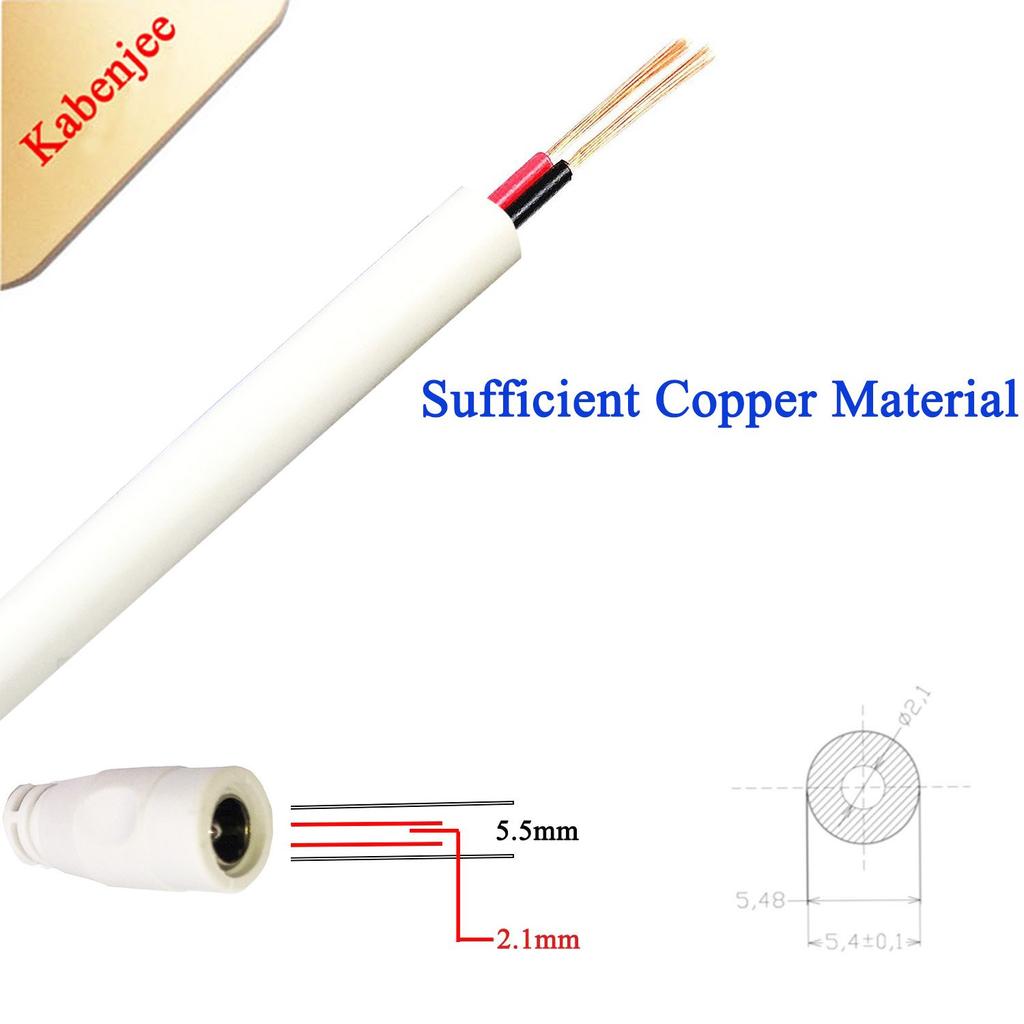 Kabenjee 2x 2m адаптер переменного тока удлинитель шнур питания постоянного тока DC штекер удлинитель для светодиодного удлинителя разъем для видеонаблюдения IP веб-сеть AHD безопасность
