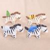 Pull Up the Little Zebra Pendant Doll Keychain Doll Birthday Gift Girl Bag Pendant Accessories
