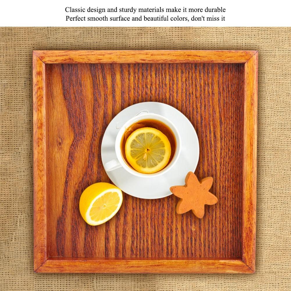 Маленький Портативный Квадратной Формы Поднос-Тарелка для Подачи Чая, Кофе, Закусок, Еды