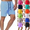 Men's Shorts Casual Classic Fit Drawstring Summer Beach Shorts With Elastic Waist And Pockets