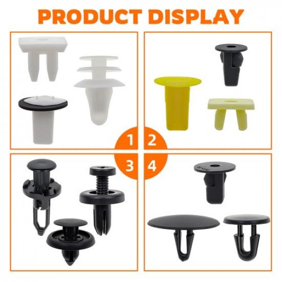 146PCS Car Door Hood Bumper Trim Panel Clips Body Retainer Fender Set for Toyota