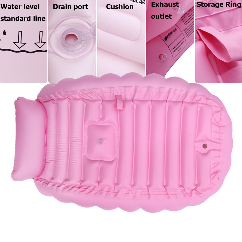 Надувная Складная Детская Ванна Портативная Путешествия Компактная Детская Ванночка Для Малышей Детская Ванна Душевая Умывальник Сиденье Ванны Детская Ванночка Плавательный Бассейн