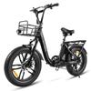 Электровелосипед SAMEBIKE C05Pro для взрослых, 500 Вт, батарея 36 В 13 Ач, 20-дюймовые толстые шины