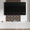 Self-Adhesive Vinyl Tiles - Office Wall Decoration Floral Pattern on a Background 20x20x20 cm