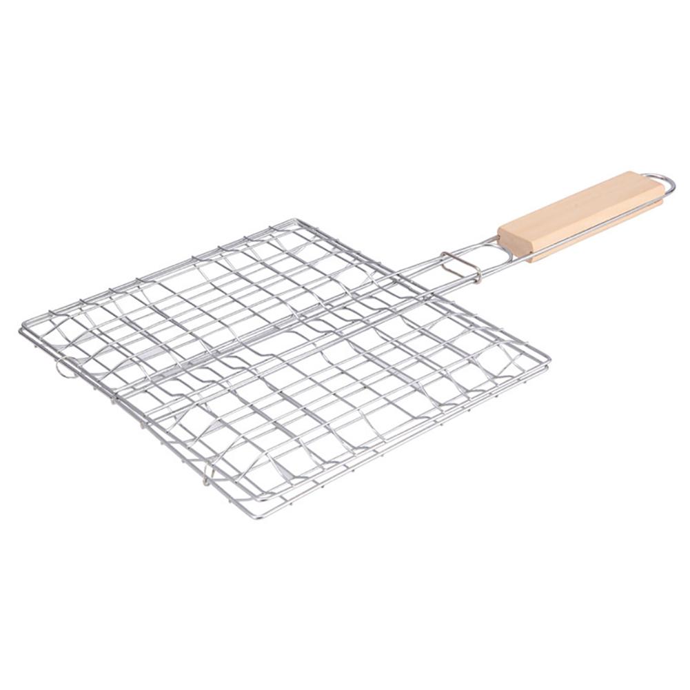Iron Wire BBQ Grill Rack Meat Clamp for Barbecue