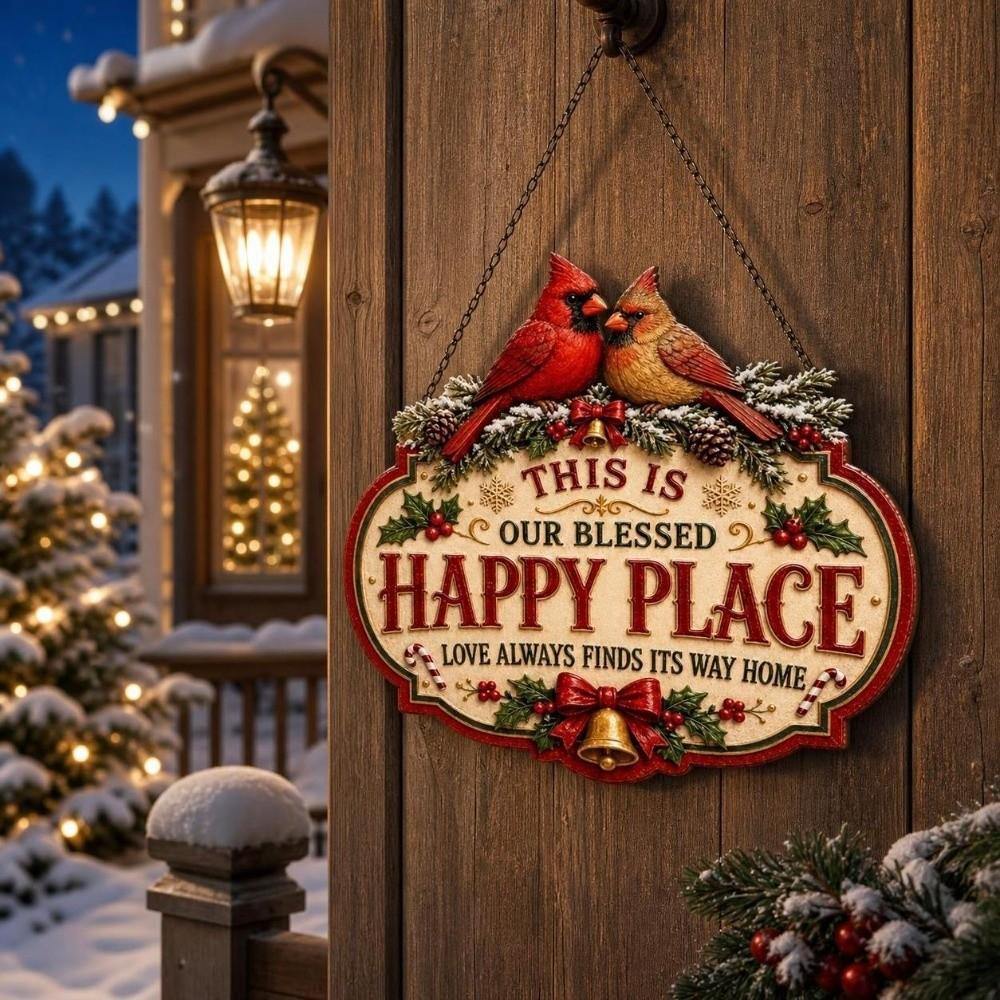 Wooden Christmas Decoration Sign Santa Claus Reindeer Christmas Hanging Sign Vintage Snowman Xmas Ornaments Covered Porch