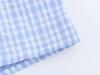 Spring 2025 Women's European & American Plaid Tie-Up Peter Pan Collar Shirt