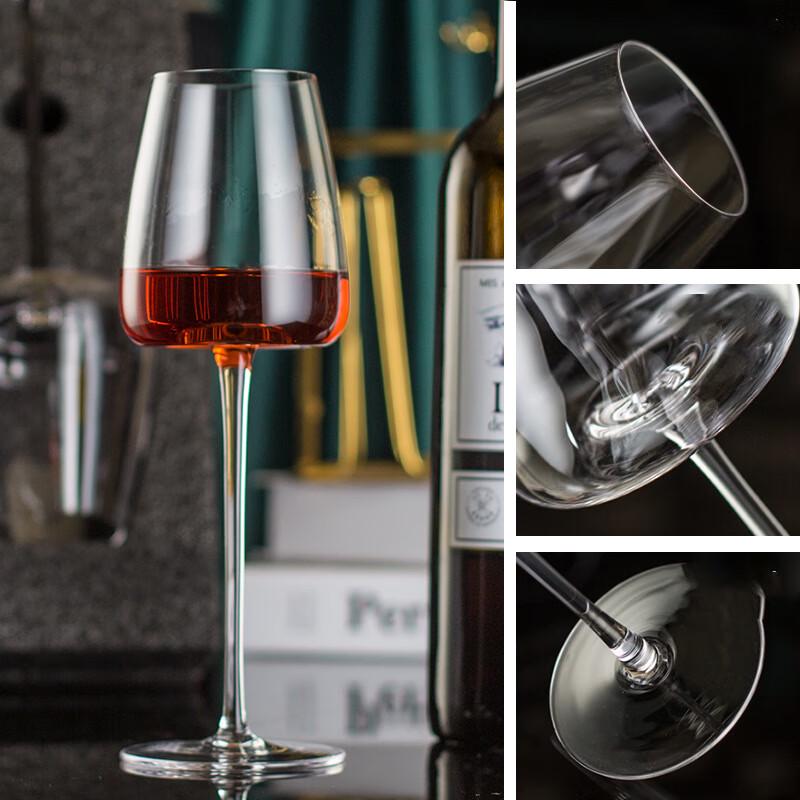 Charming Qi Crystal Burgundy Wine Glass Set