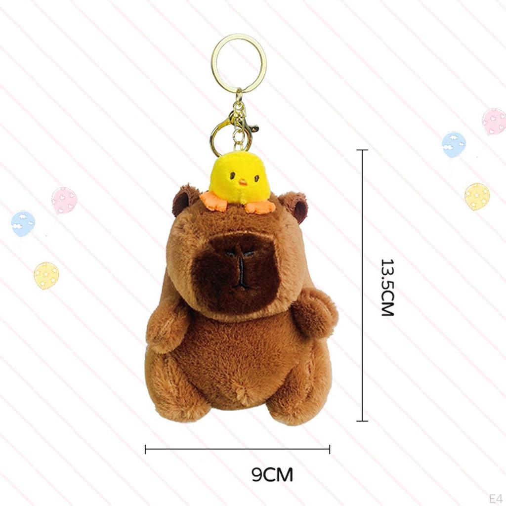 Capybara Plush Keychain Pendant Portable Cute Stuffed Animals