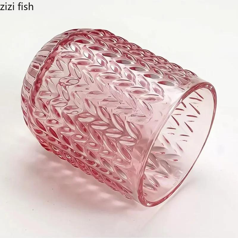 Pink Glass Storage Jar Bird Wood Cover Toothpick Holder Cotton Swab Box Storage Bottle Sugar Jar Dried Fruit Box Storages Tank