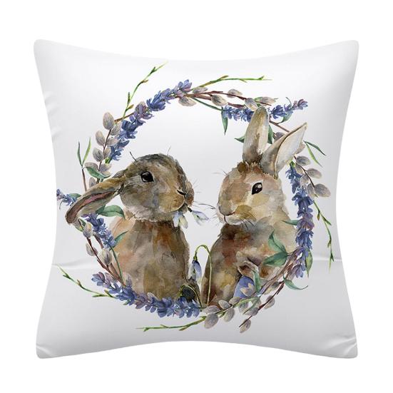 Наволочка пылезащитная потайная молния декоративная Счастливая Пасха Весенняя наволочка домашний декор ежедневное использование