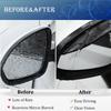 Car Rearview Rain Eyebrow Shield,Car Mirror Rain Protector Film,Visor Guard for Most Truck and SUV (Solid Black, 2PC)