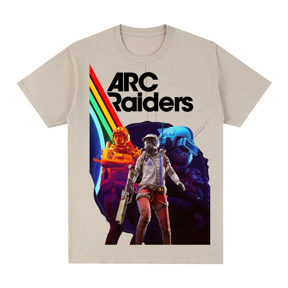 Игровая футболка ARC Raiders 2025 Новая Высококачественная Игровая Графическая Печать Футболка 100% Хлопок Удобная Круглая Шея Мягкие Футболки