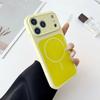 Apple 17 Pro Max Двухцветный Жидкий Магнитный Чехол Полное Покрытие для iPhone 16 Силиконовый Ударопрочный