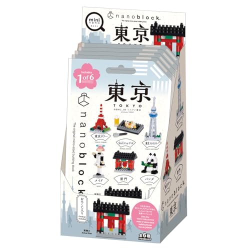 Kawada Nanoblock Mini Nano Токио (BOX) NBMC_80S 1 КОРОБКА = 6 штук, всего 6 типов