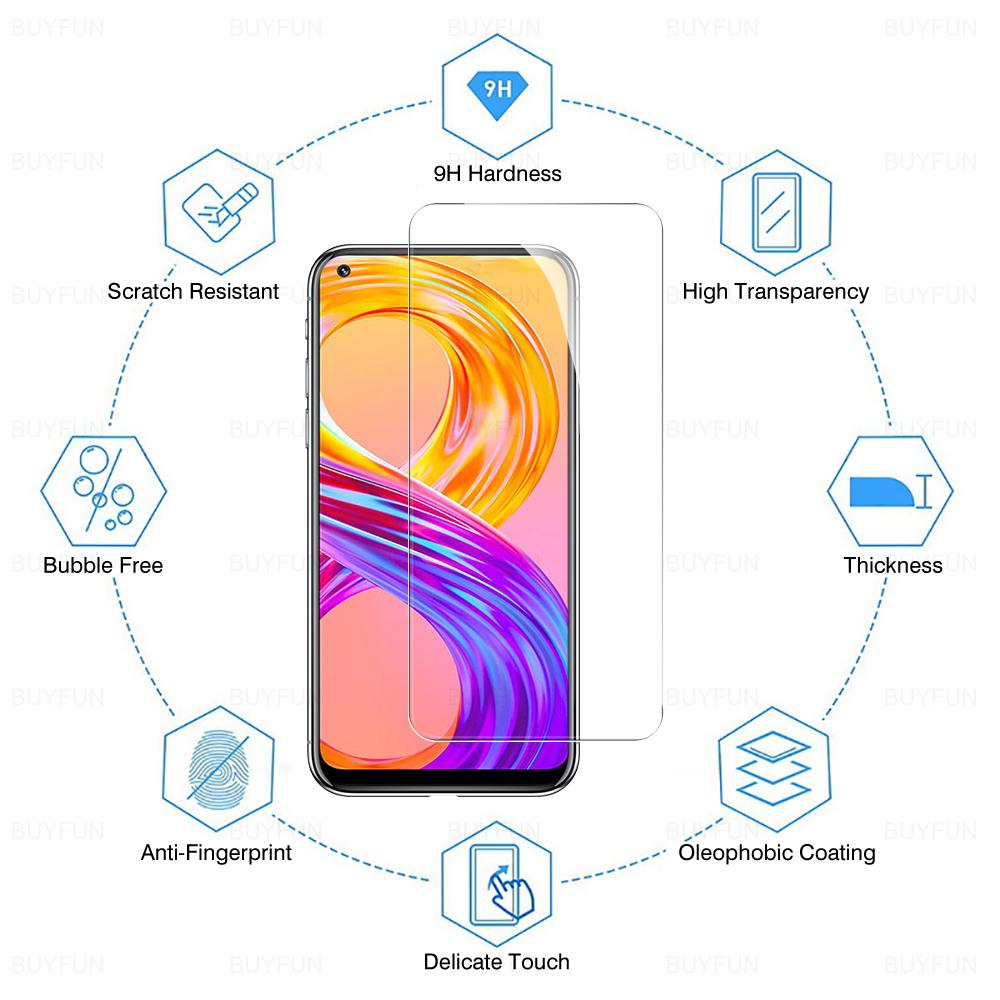 2 шт. закаленное стекло для OPPO Realme 8 Pro 8 7 7i 6 6s 6i 5 5S 5i 3 Narzo 30 10 20 30a 30i 50i 50a GT Master 5G Neo HD Защитная пленка для экрана