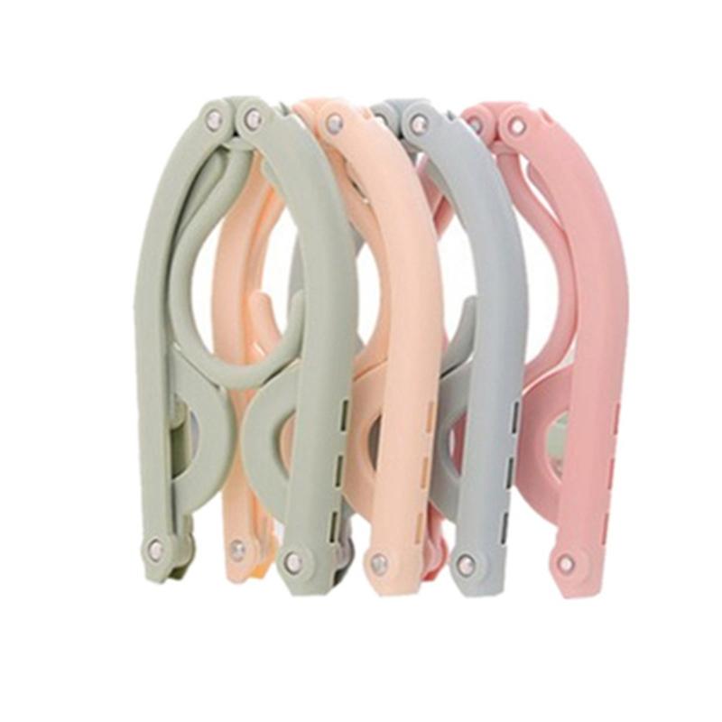 Fashion Creative Travel Portable Foldable Clothes Hanger for Outdoor Travel Simple Clothes Hanger